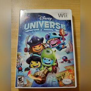 Disney Universe For The Wii. Untested. Case & Disc But No Manual.